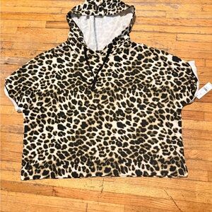 New York & Company Animal Print Hoodie